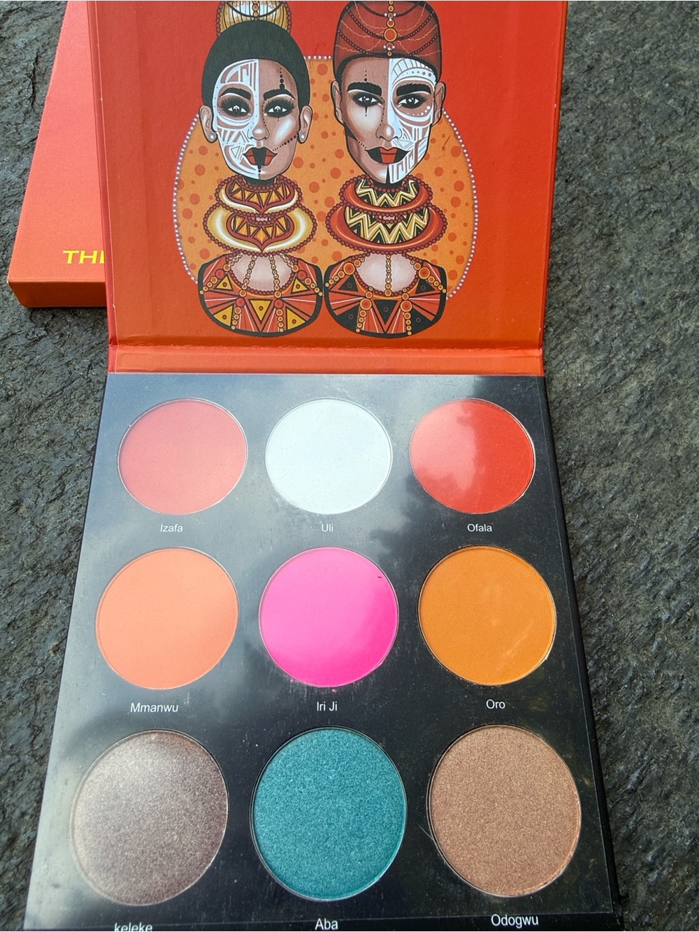 Juvia's Place Saharan Eyeshadow Palette - Vibrant Orange with Yellow Accents